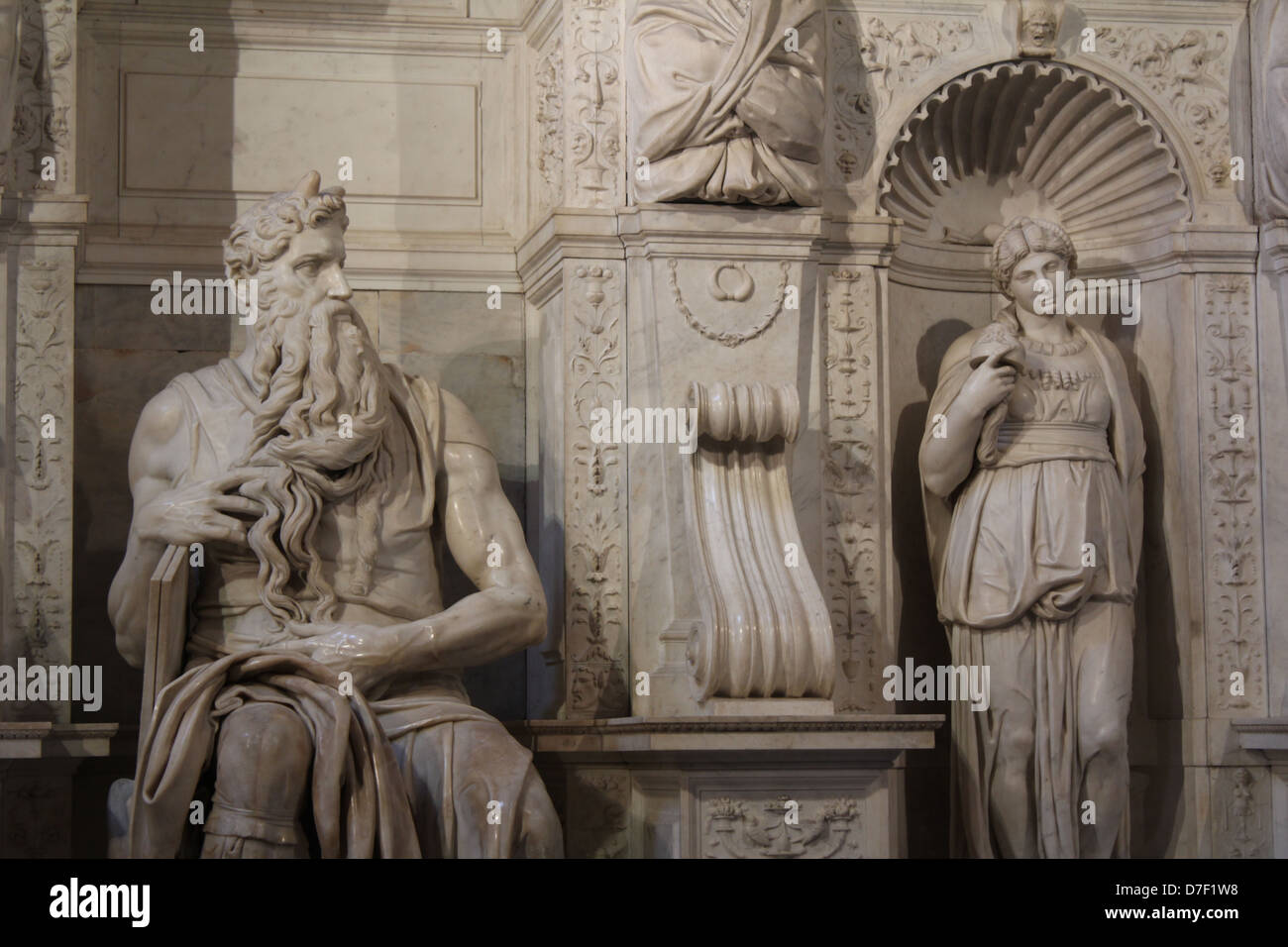 Moses Rome moses by michelangelo at san pietro in vincoli church in rome italy ...