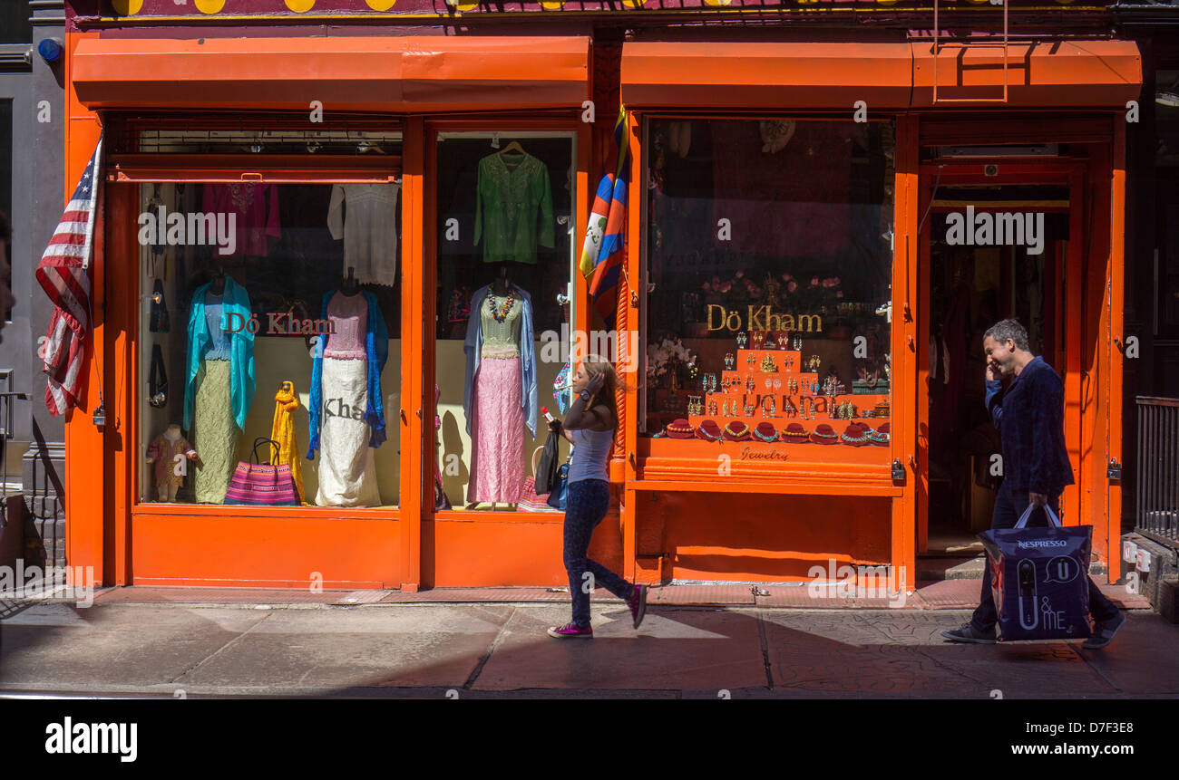 Tibetan merchandise store on Prince Street in the trendy Nolita
