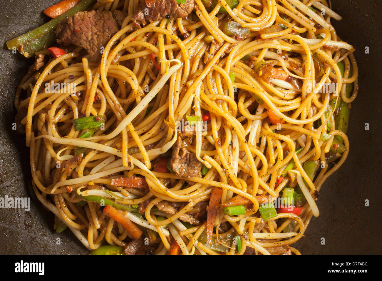 Nepali fried noodles, chow chow Stock Photo