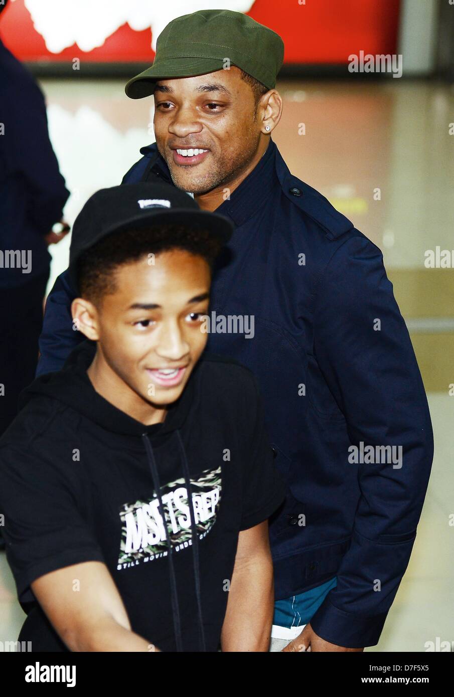 Seoul, South Korea. 5th May 2013. American actor Will Smith and his son ...