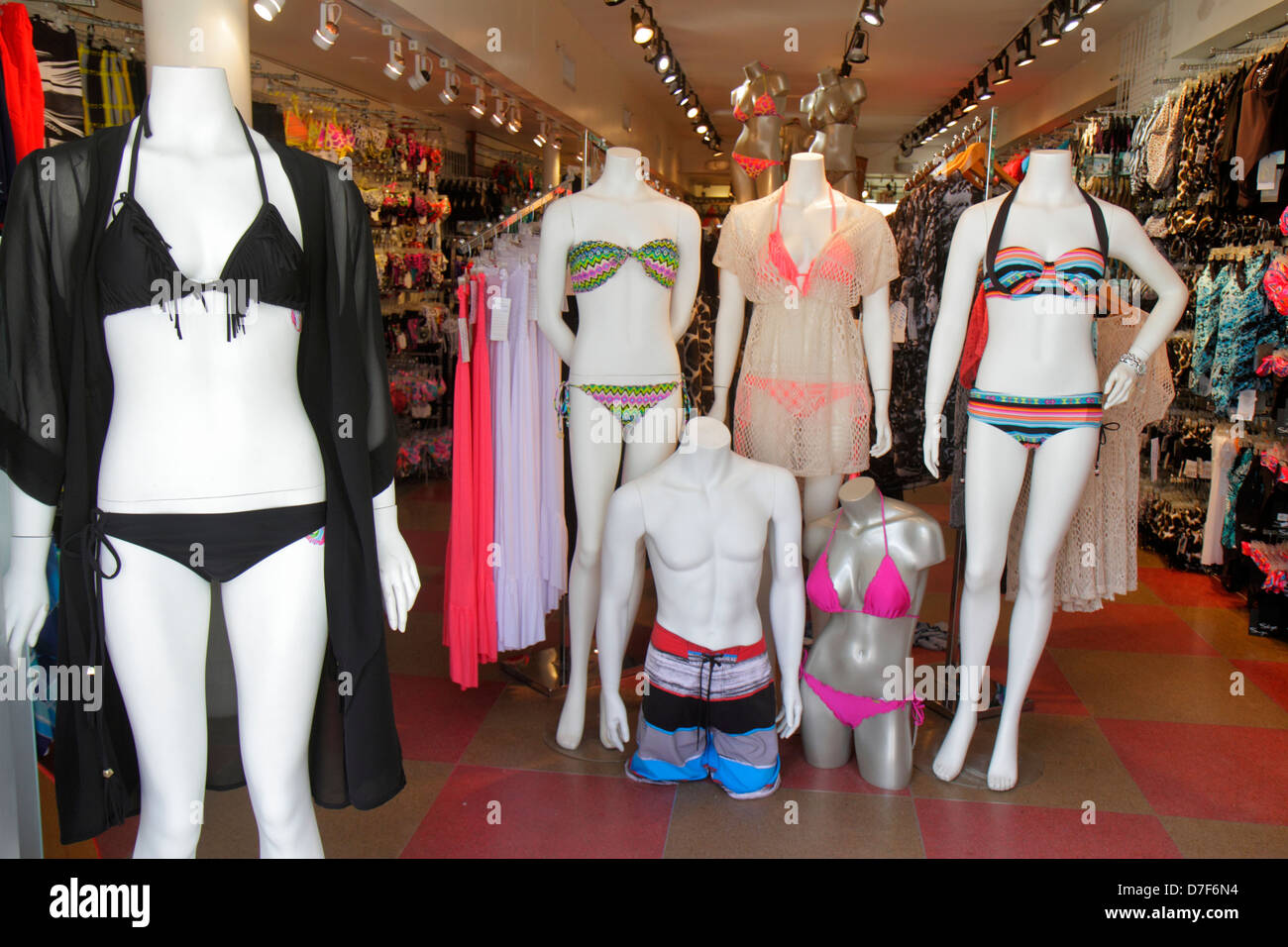 bathing suits at the mall