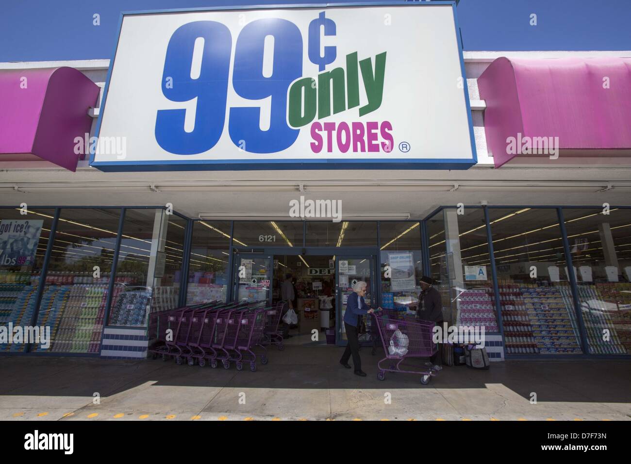 April 16, 2013 - Los Angeles, California, U.S - The 99 cent store at 6121  Wilshire Blvd in Los Angeles. (Credit Image: © Ringo Chiu/ZUMAPRESS.com  Stock Photo - Alamy