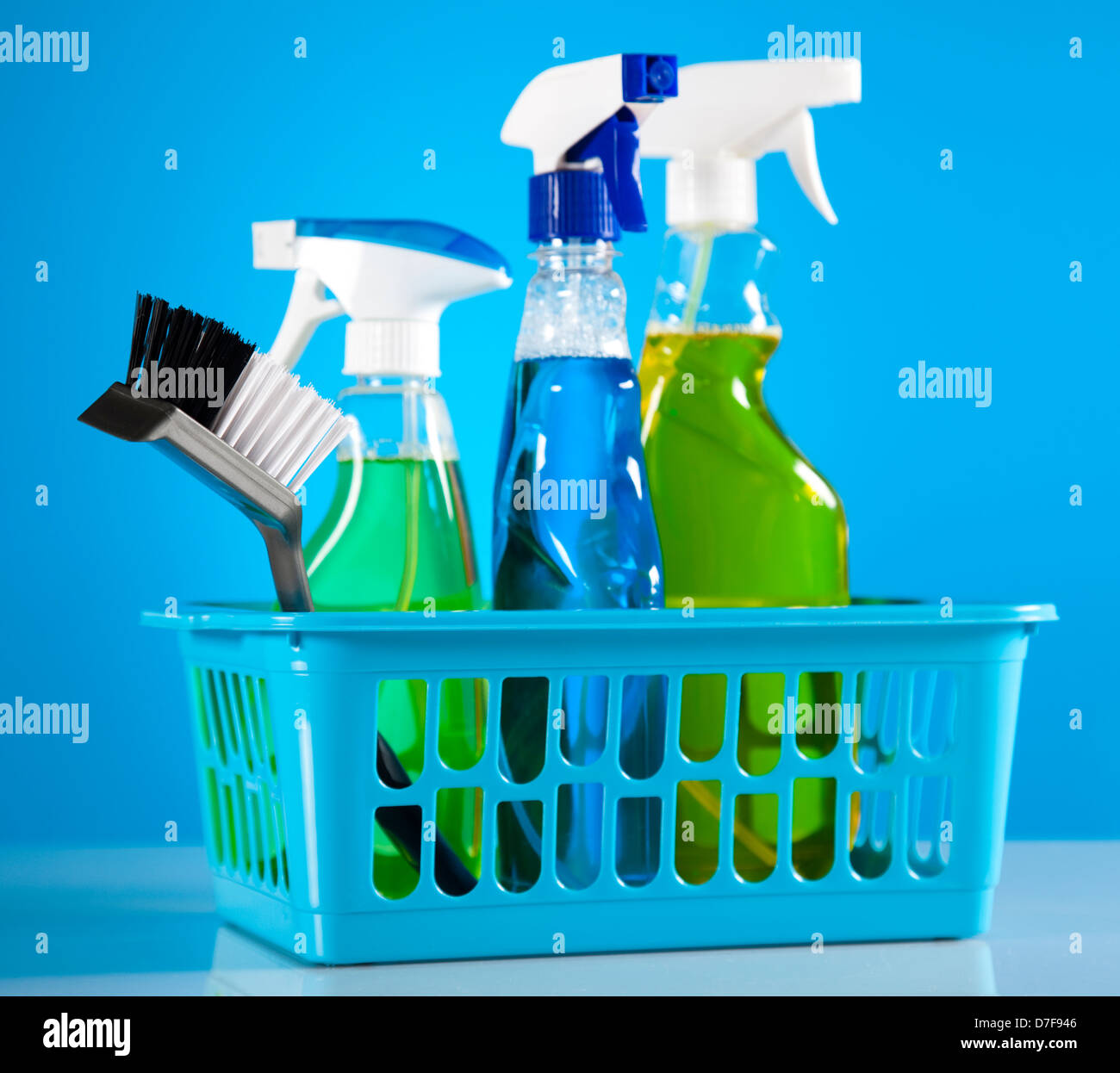 Set of cleaning products Stock Photo Alamy