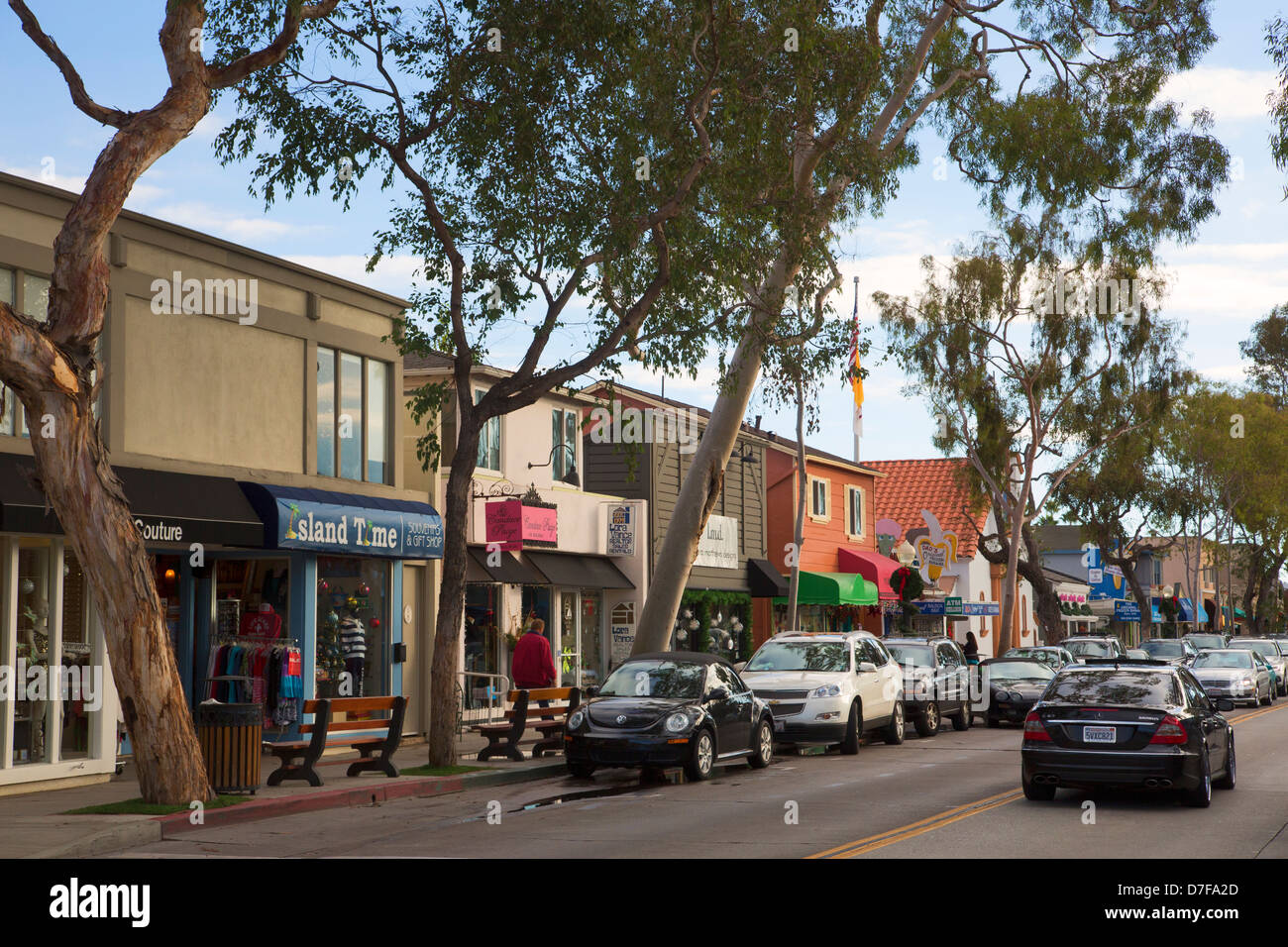 Balboa Island, Newport Beach, Orange County, California. Stock Photo