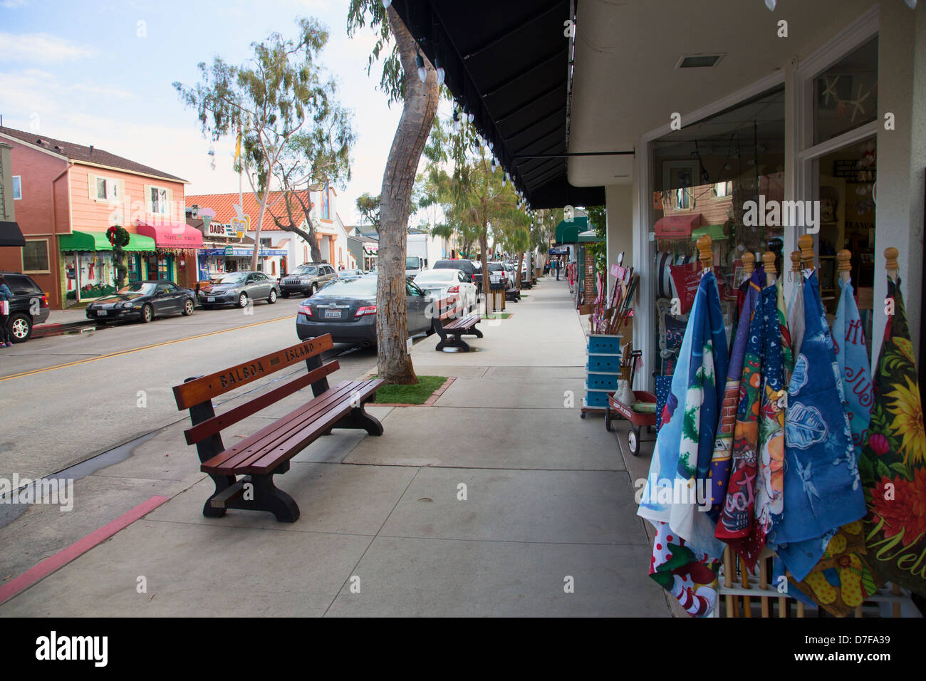 Balboa Island, Newport Beach, Orange County, California. Stock Photo