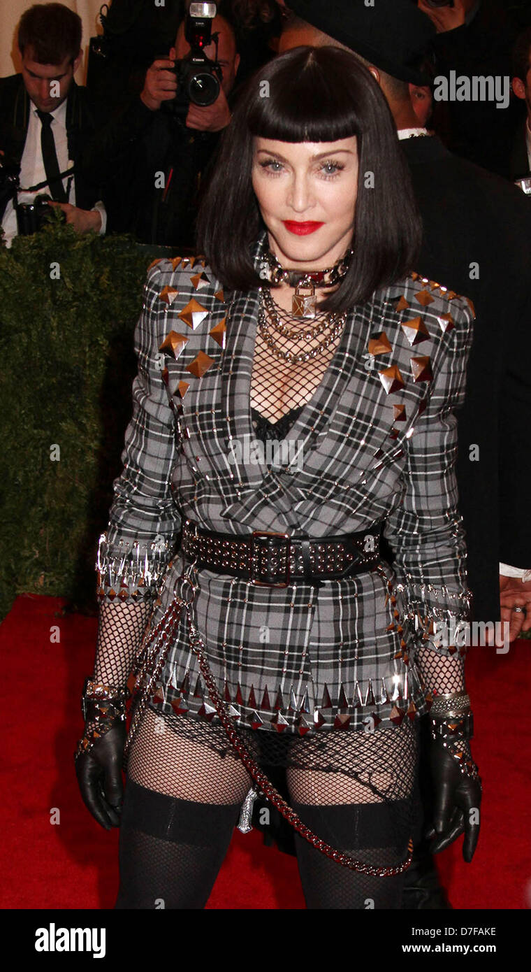 New York, USA. 6th May 2013. Singer MADONNA attends the Costume ...