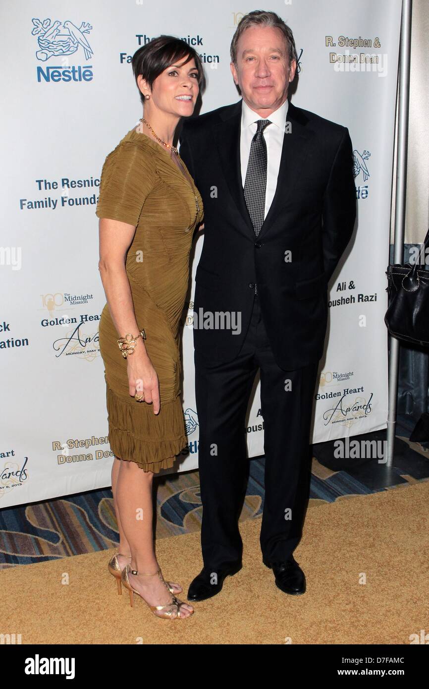 Los Angeles, California, USA. 6th May 2013. Tim Allen; Jane Hajduk  attend   Midnight Mission Golden Heart Awards  6th  May 2013 at  The Beverly Wilshire Hotel,Beverly Hills, CA.USA.(Credit Image: Credit:  TLeopold/Globe Photos/ZUMAPRESS.com/Alamy Live News) Stock Photo