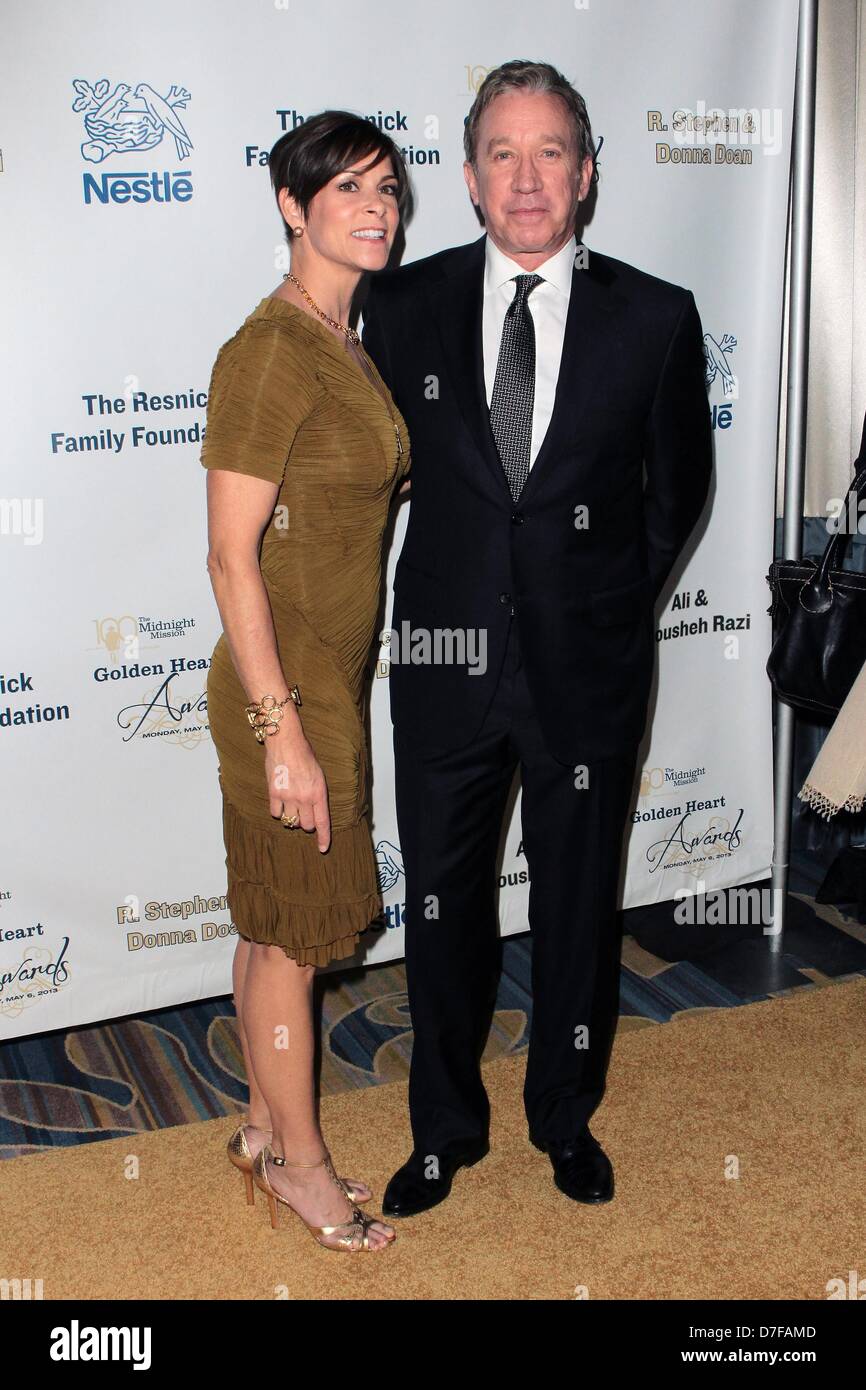 Los Angeles, California, USA. 6th May 2013. Tim Allen; Jane Hajduk  attend   Midnight Mission Golden Heart Awards  6th  May 2013 at  The Beverly Wilshire Hotel,Beverly Hills, CA.USA.(Credit Image: Credit:  TLeopold/Globe Photos/ZUMAPRESS.com/Alamy Live News) Stock Photo