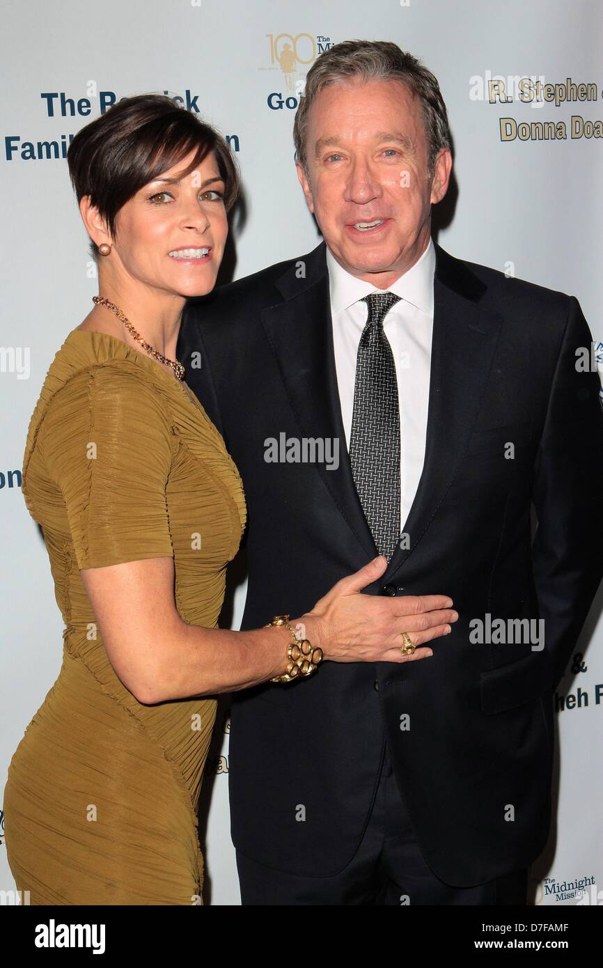 Los Angeles, California, USA. 6th May 2013. Tim Allen; Jane Hajduk  attend   Midnight Mission Golden Heart Awards  6th  May 2013 at  The Beverly Wilshire Hotel,Beverly Hills, CA.USA.(Credit Image: Credit:  TLeopold/Globe Photos/ZUMAPRESS.com/Alamy Live News) Stock Photo