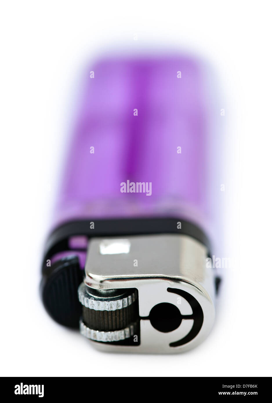Halftransparent simple purple lighter isloated on white background