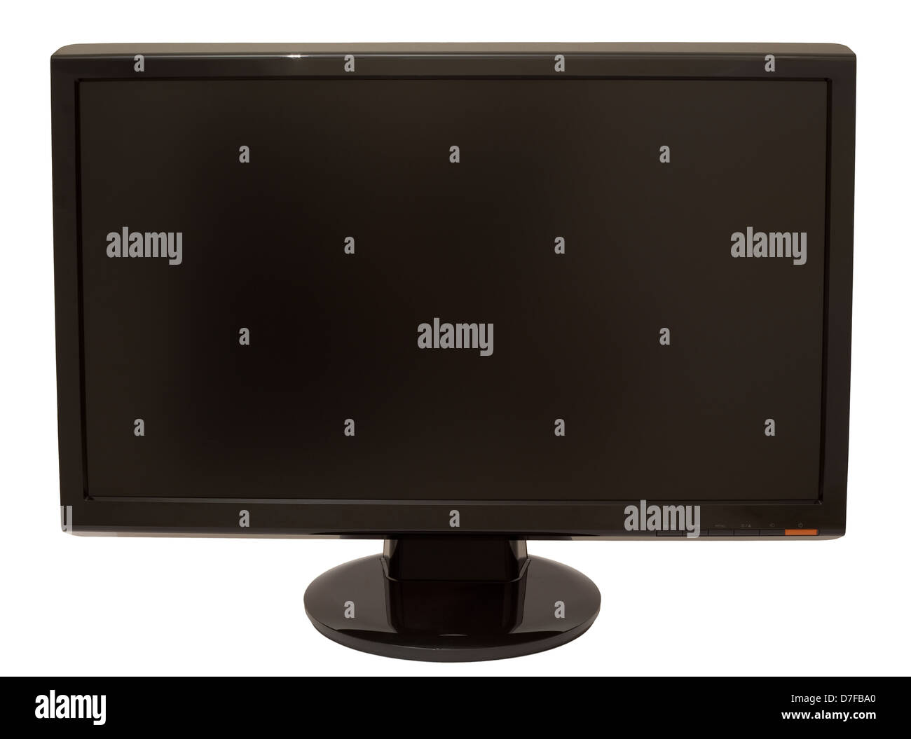 Black 20'' LCD screen isolated on white background Stock Photo Alamy