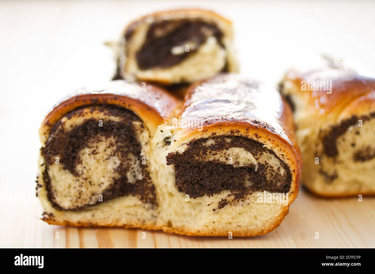 poppy seed roll Stock Photo Alamy
