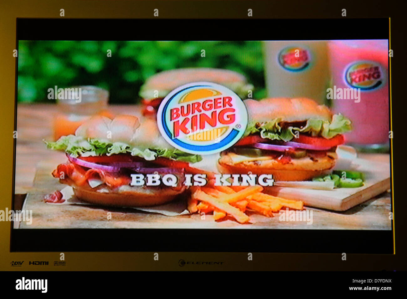 Miami Beach Florida Television Tv Flat Screen Monitor Burger King