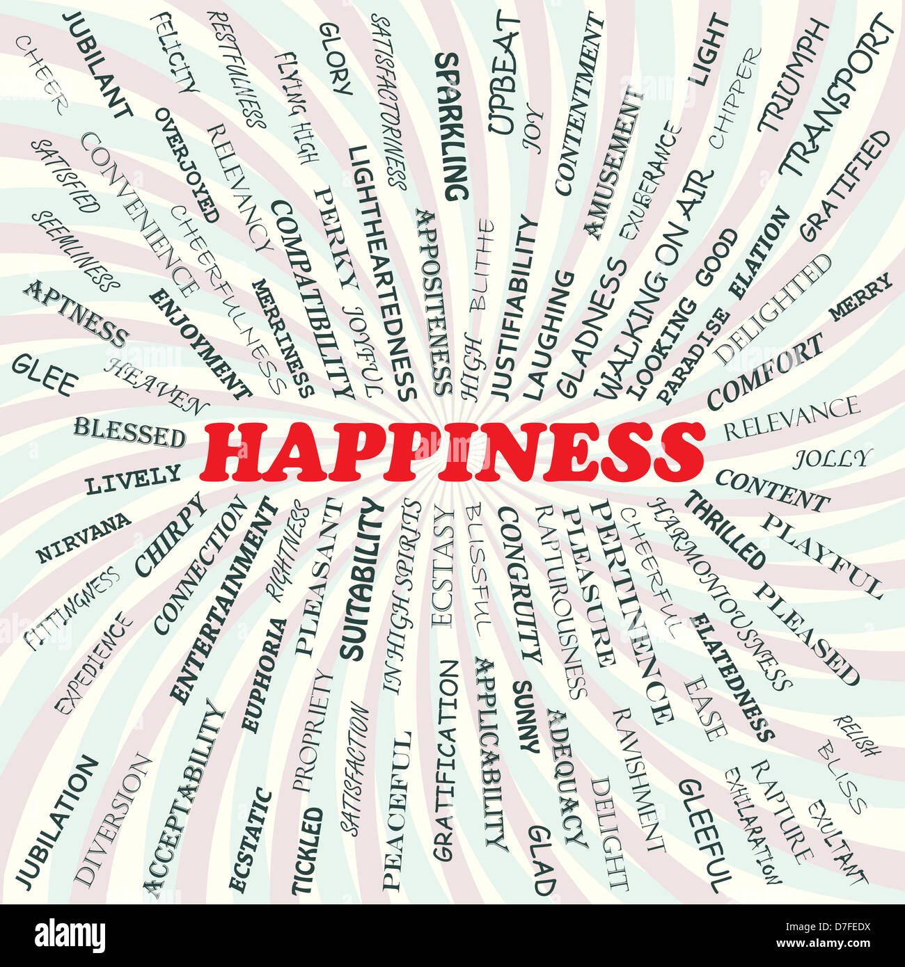 illustration of hapiness concept Stock Photo - Alamy