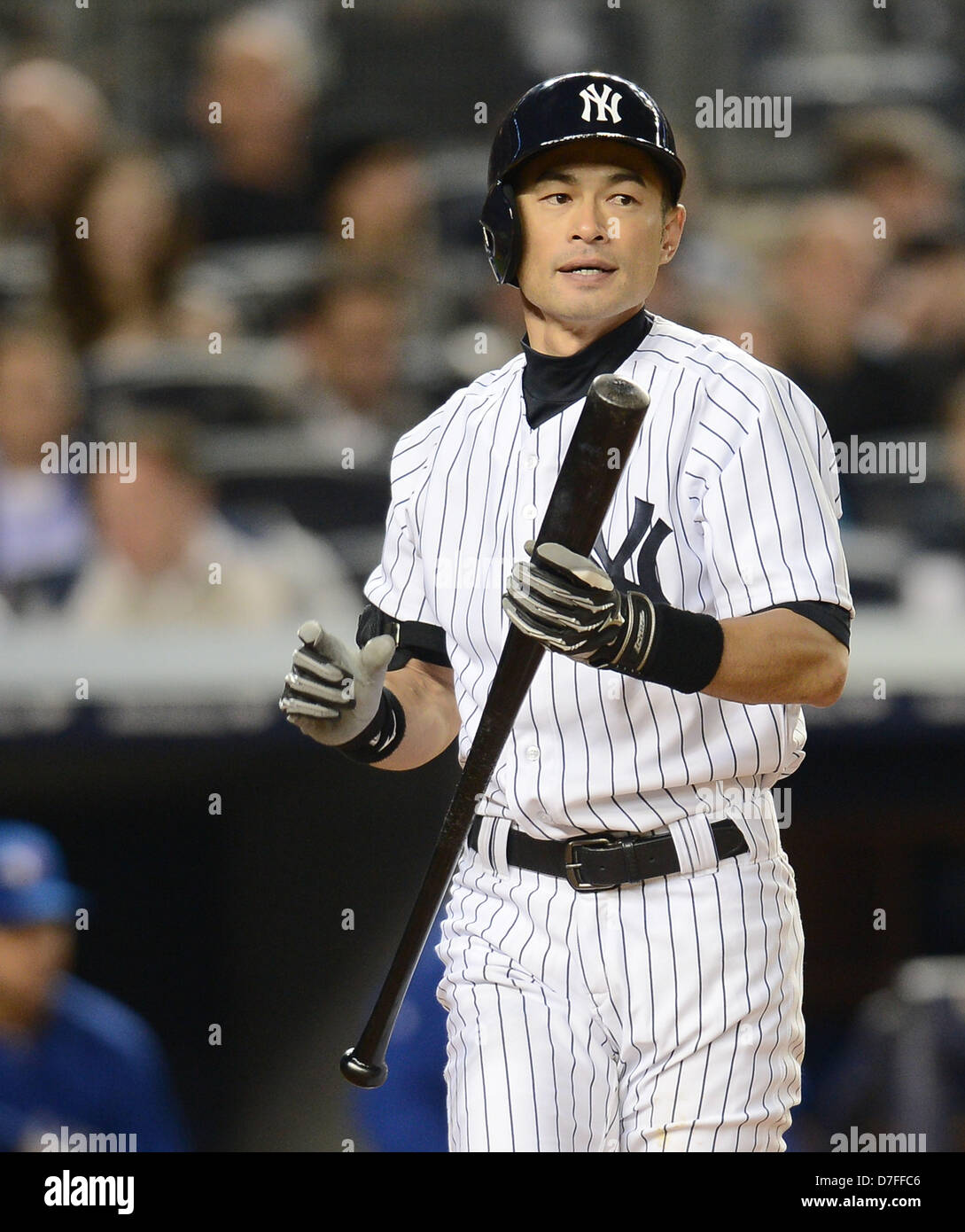 Ichiro Suzuki (Yankees), APRIL 26, 2013 - MLB : Ichiro Suzuki of the New  York Yankees at bat during the baseball game against the Toronto Blue Jays  at Yankee Stadium in The