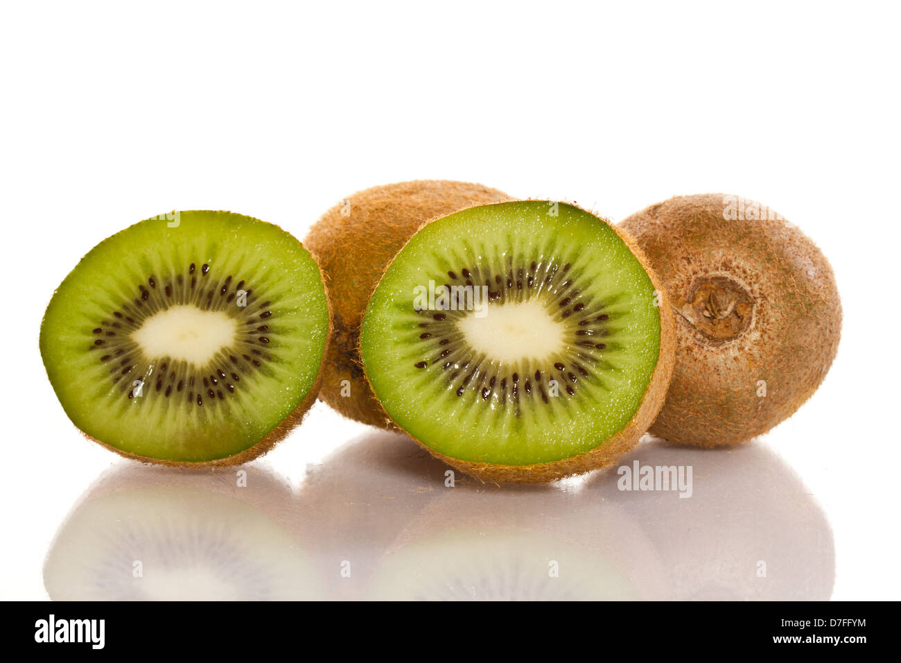 perfectly fresh kiwi fruit isolated on white Stock Photo Alamy