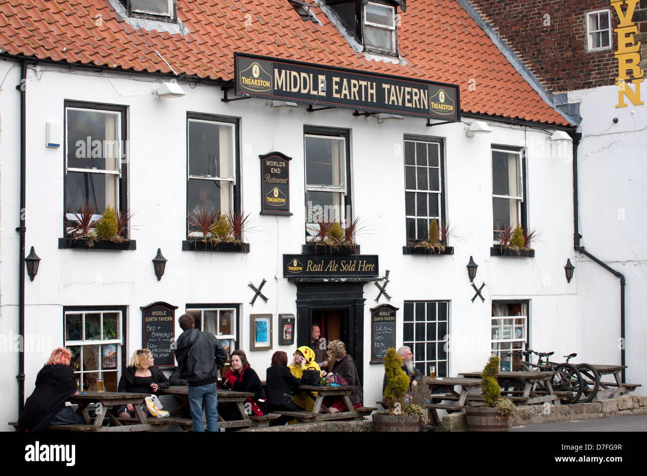 The Middle Earth Tavern in Whitby Stock Photo