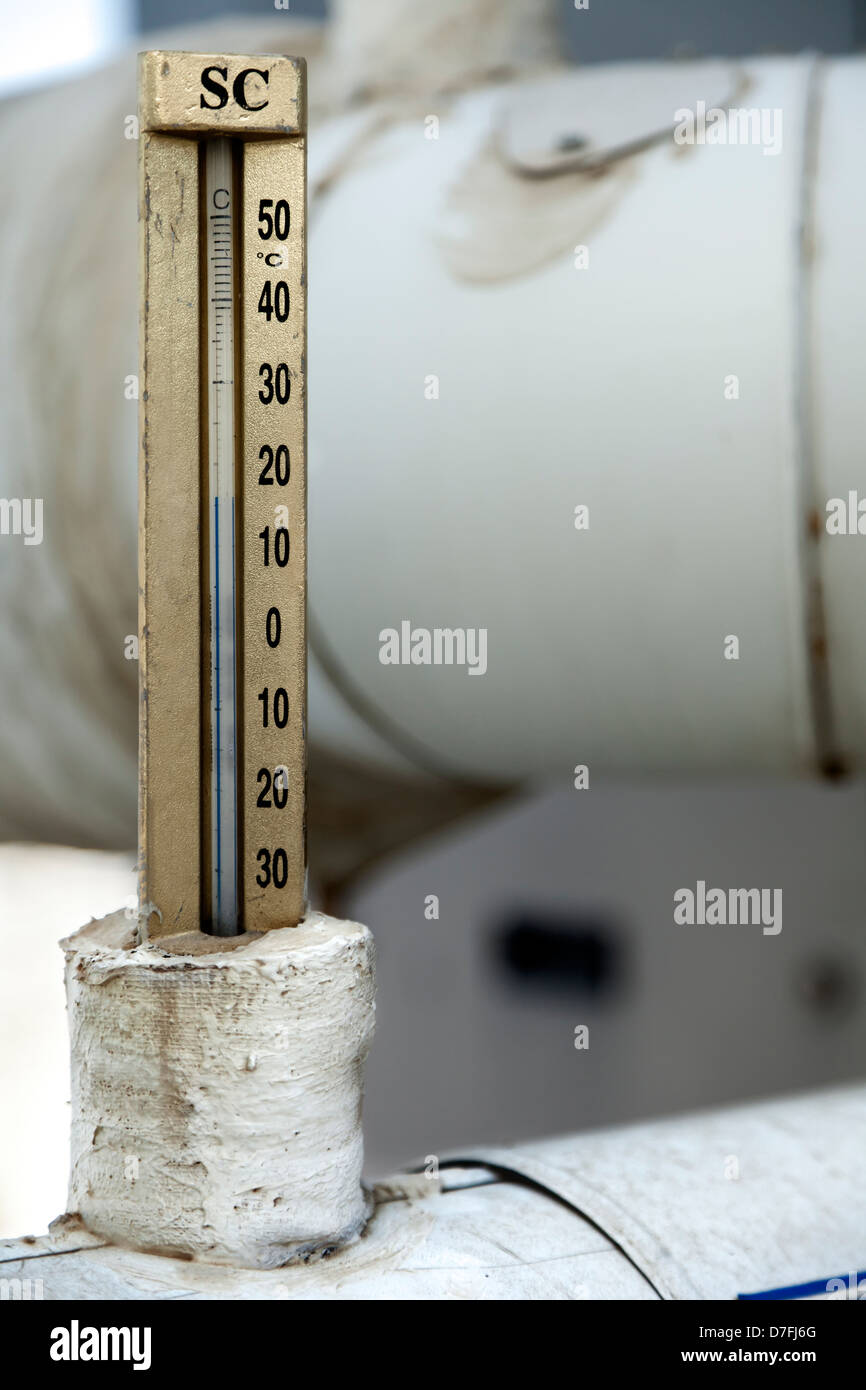 Thermometer For Measuring The Temperature Of The Air Outside Or Indoors.  Royalty Free SVG, Cliparts, Vectors, and Stock Illustration. Image  128685580.