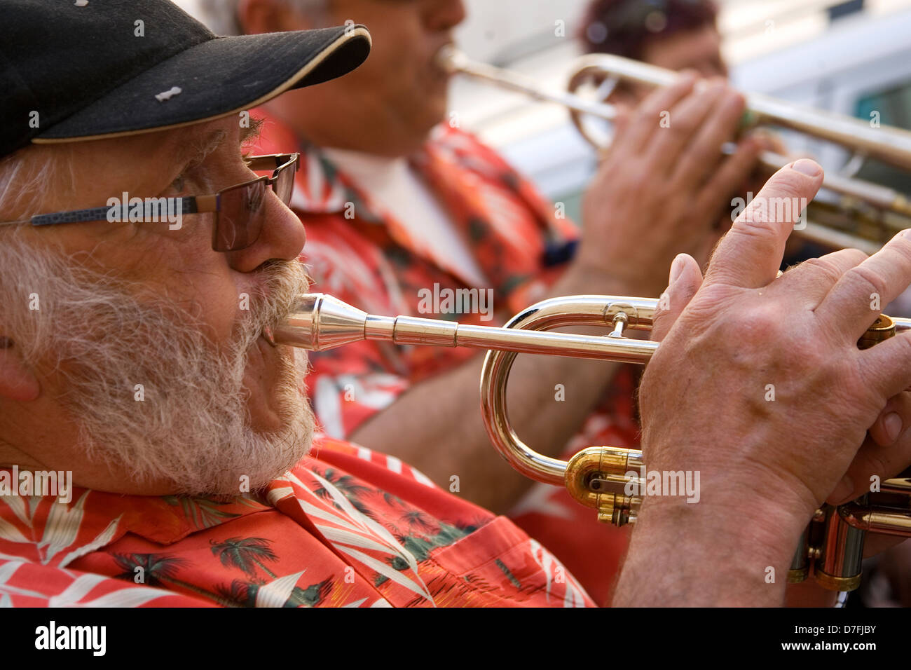 Traditional marching band at village carnival,Roujan,Languedoc,france Stock Photo Alamy