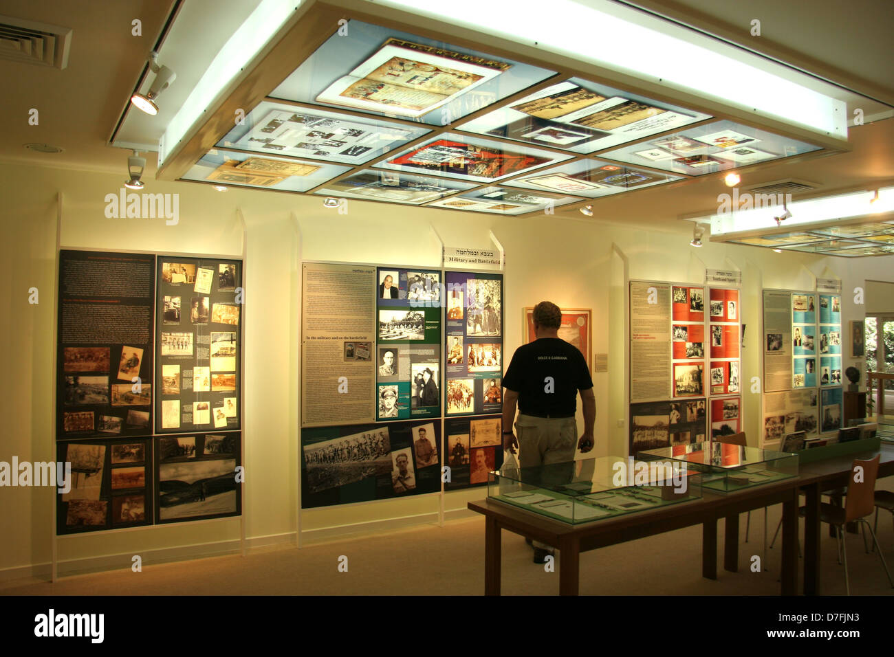 Archives of the German speaking Jewry museum at the Jekke Heritage center, Tefen Stock Photo