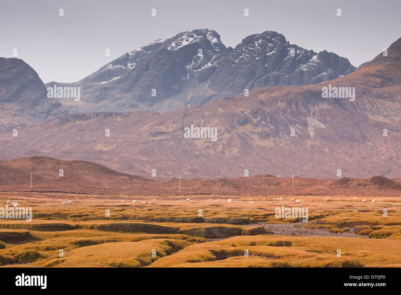 Cuillin mountains on the Isle of Skye. Stock Photo