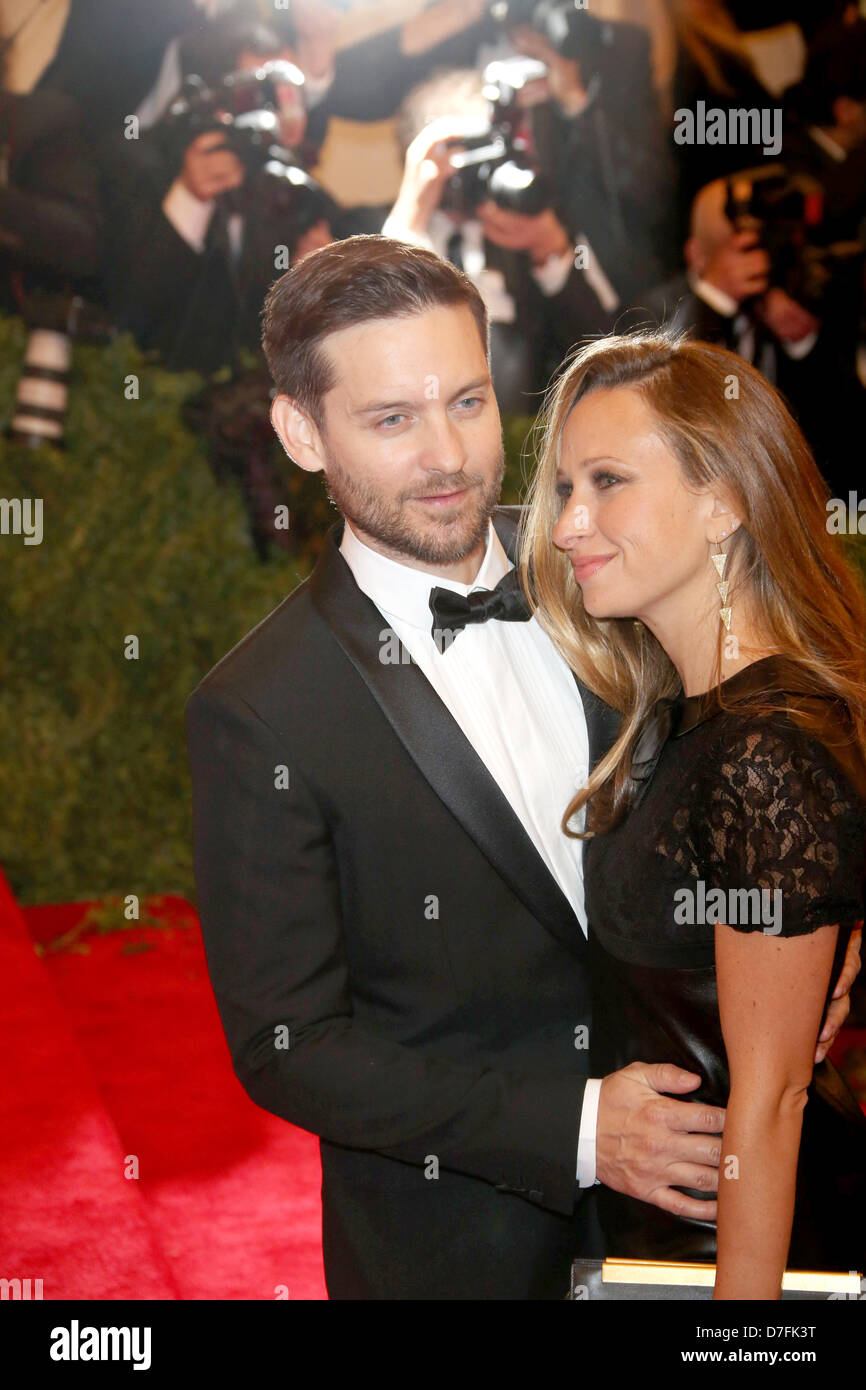 New York, USA. 6th May 2013. Actor Tobey Maguire and Jennifer Meyer ...