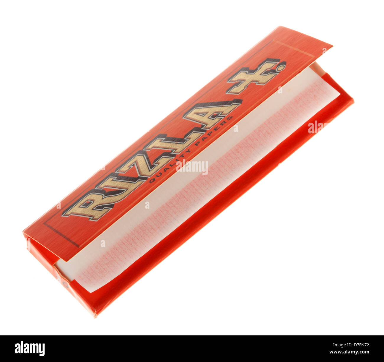 Tel-Aviv Israel - March 20th 2011: full pack Rizla rolling papers. This is orange pack short papers which contains thickest Stock Photo