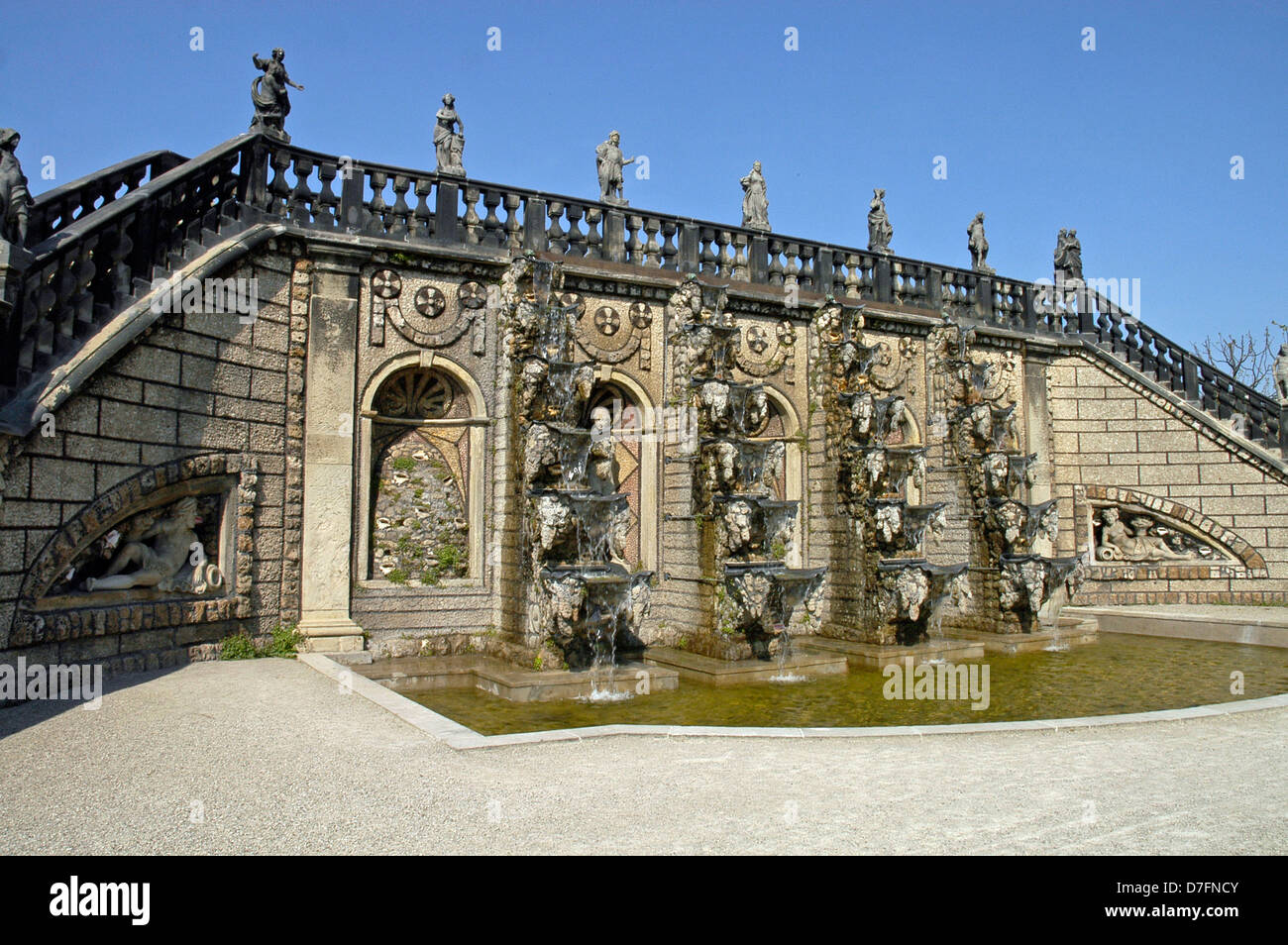 Germany, Lower Saxony, Hannover, Herrenhausen, big garden, historical baroque arrangement Stock Photo