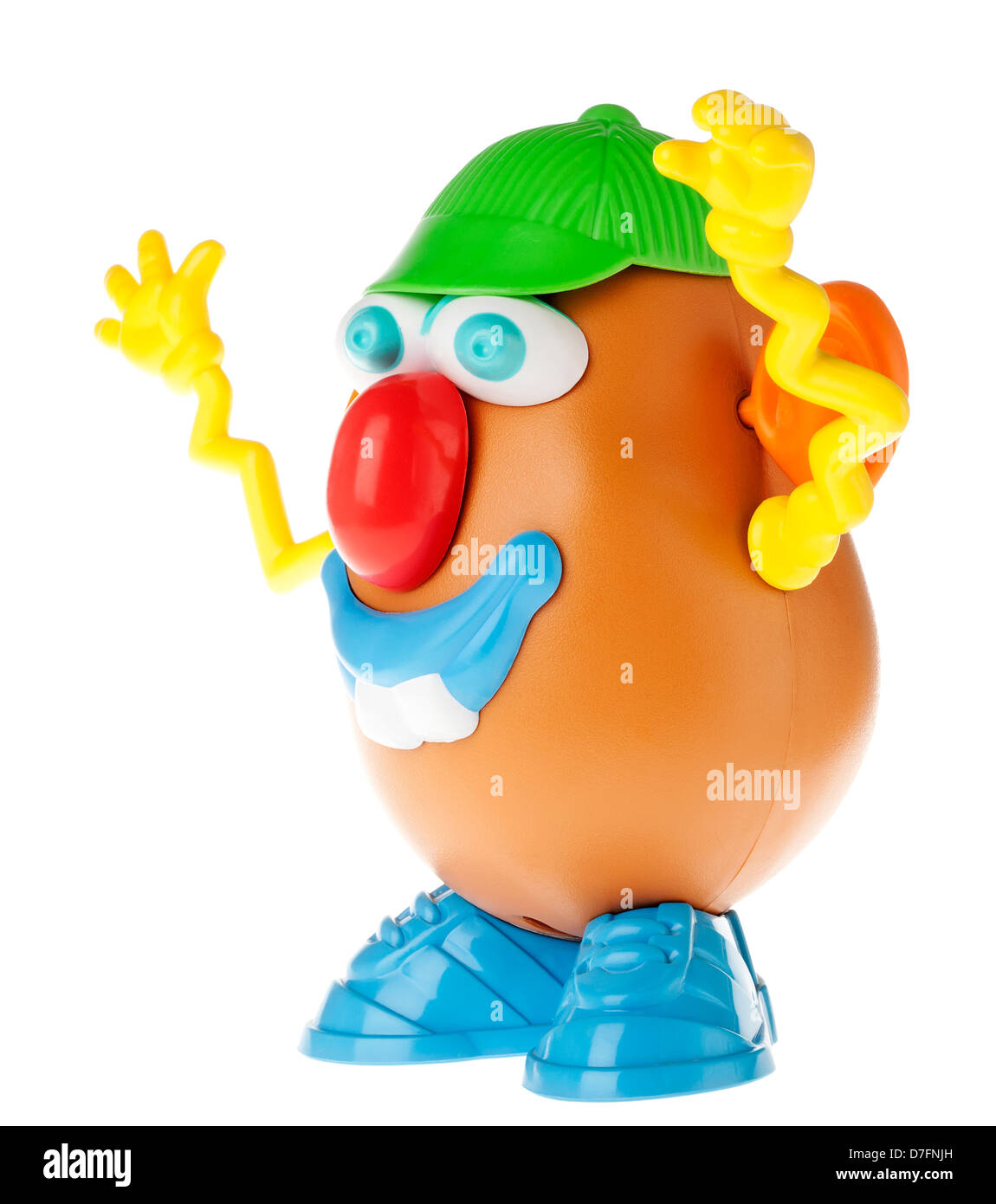 Tel-Aviv Israel - January 25th 2012: Isolated on white studio shot famous toy Mr. Potato Head by Hasbro company. This time Stock Photo