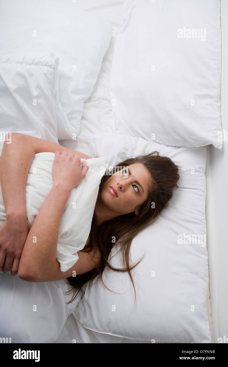 wife alone at bedroom