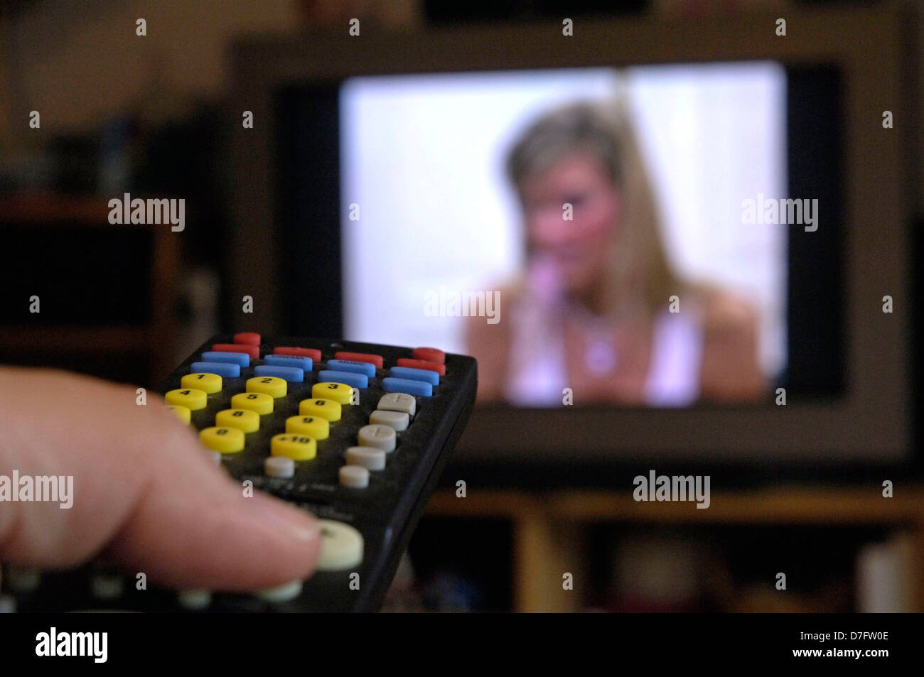 Television, remote control for technical device Stock Photo Alamy