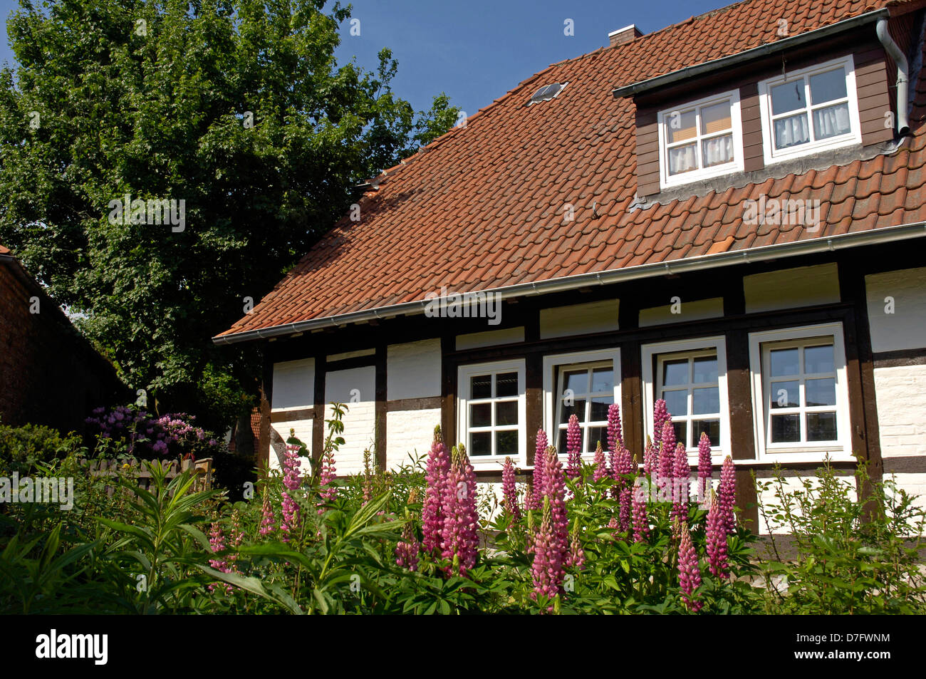 Architektur in Isernhagen, Standesamt, Germany, Lower Saxony, traditional buildings Stock Photo