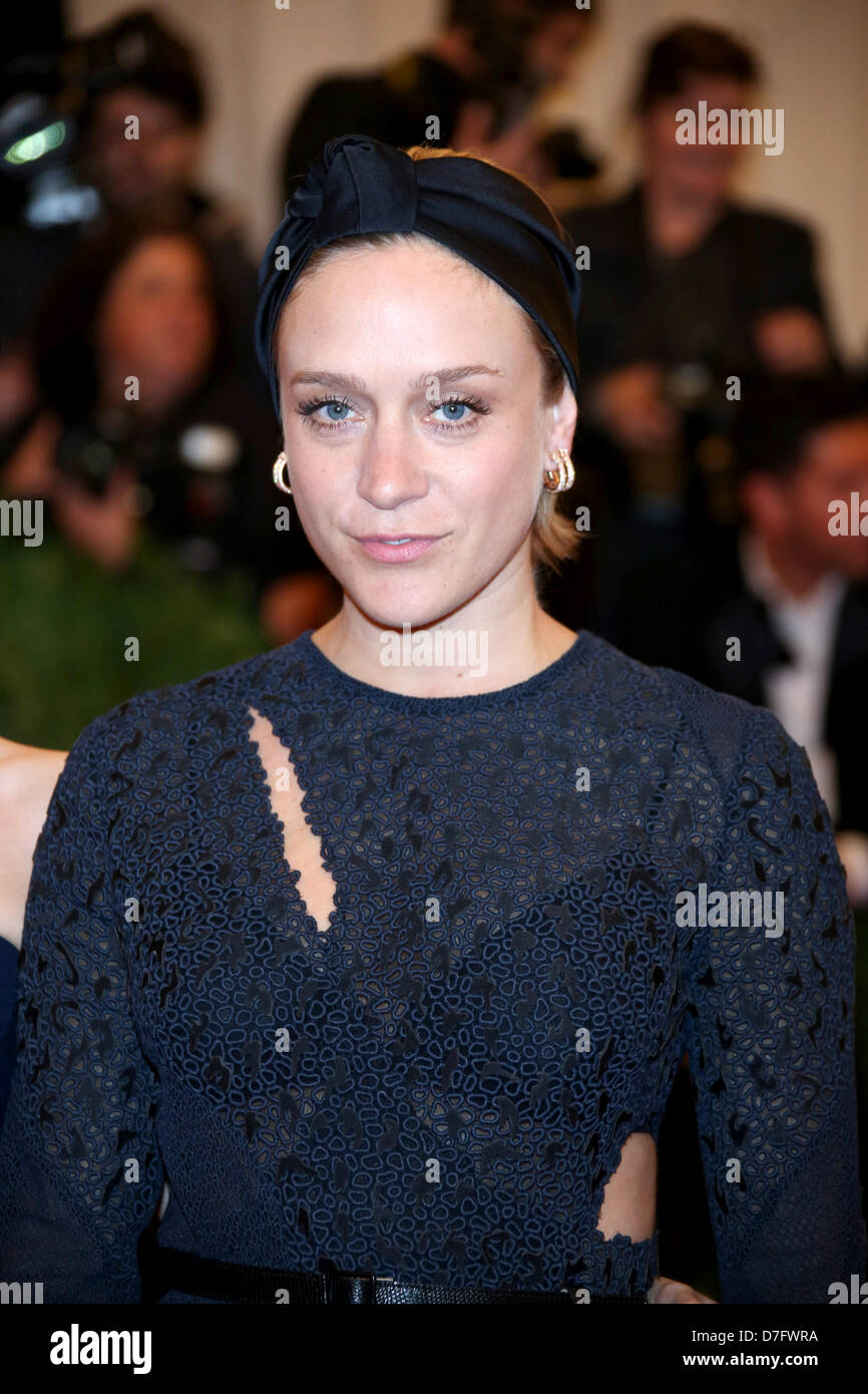 Actress Chloe Sevigny arrives at the Costume Institute Gala for the 'Punk: Chaos to Couture' exhibition at the Metropolitan Museum of Art in New York City, USA, on 06 May 2013. Photo: Luis Garcia Stock Photo