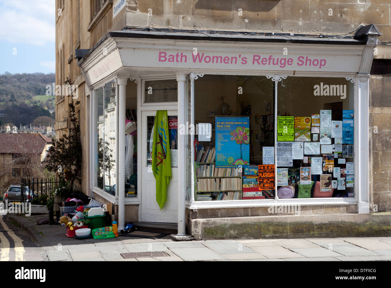 Bath Womens Refuge Charity Shop Stock Photo