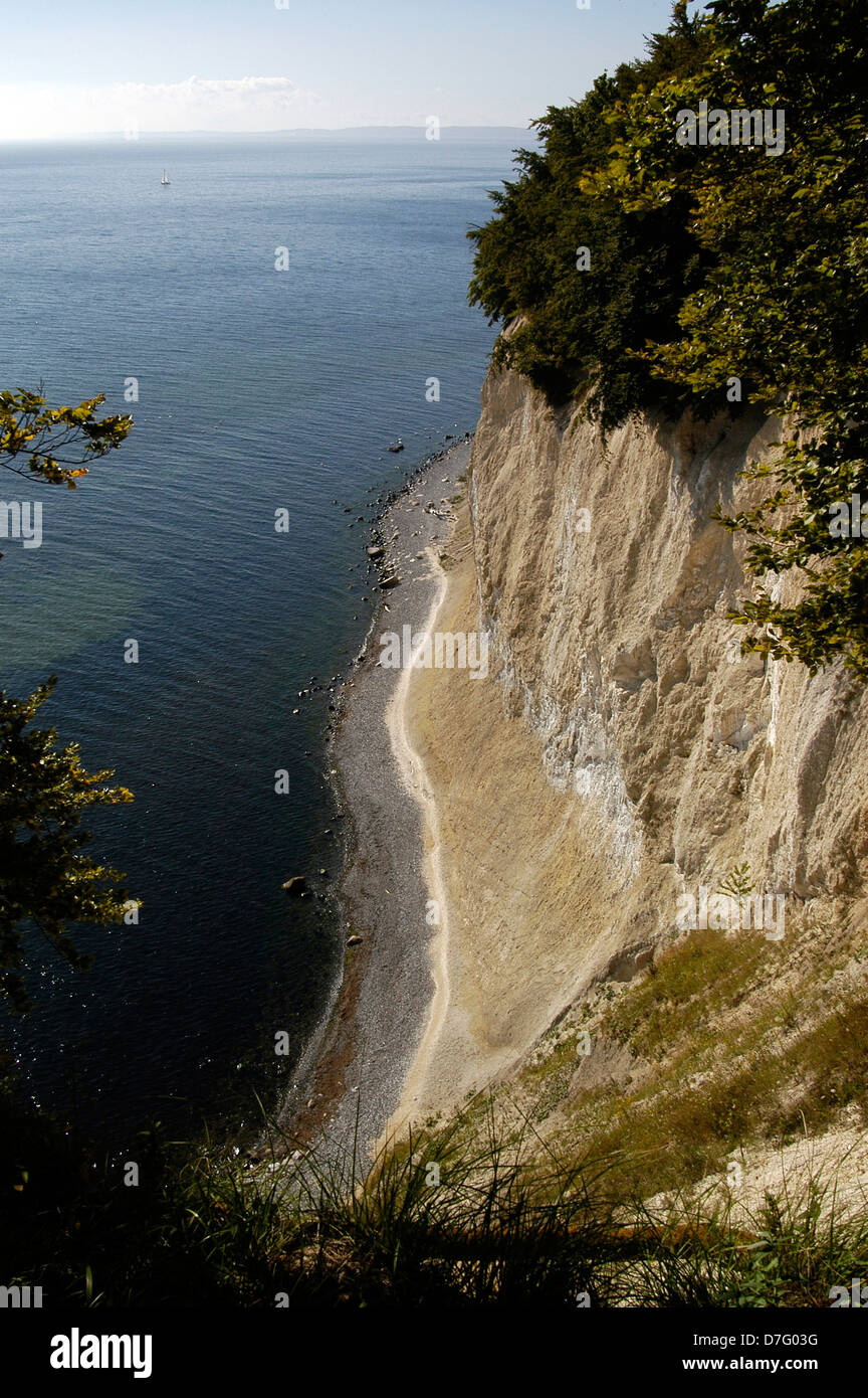 Baltic Sea, Rügen, Wissower handles, chalk rocks, Wissower Klinken, Kreidefelsen Stock Photo