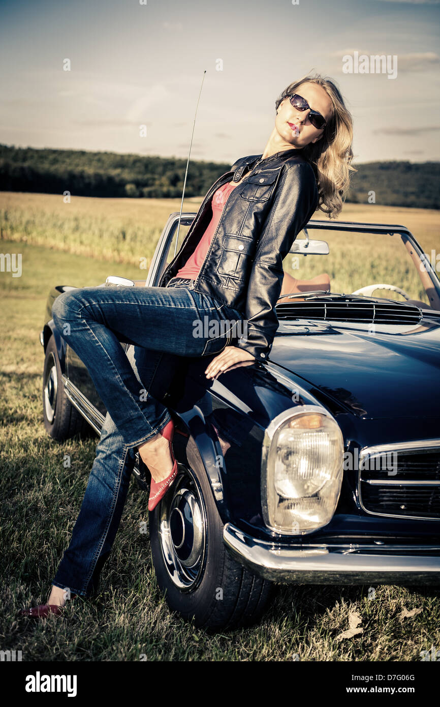 PostWar Classic car Y.O.M. 19631967 Stock Photo Alamy