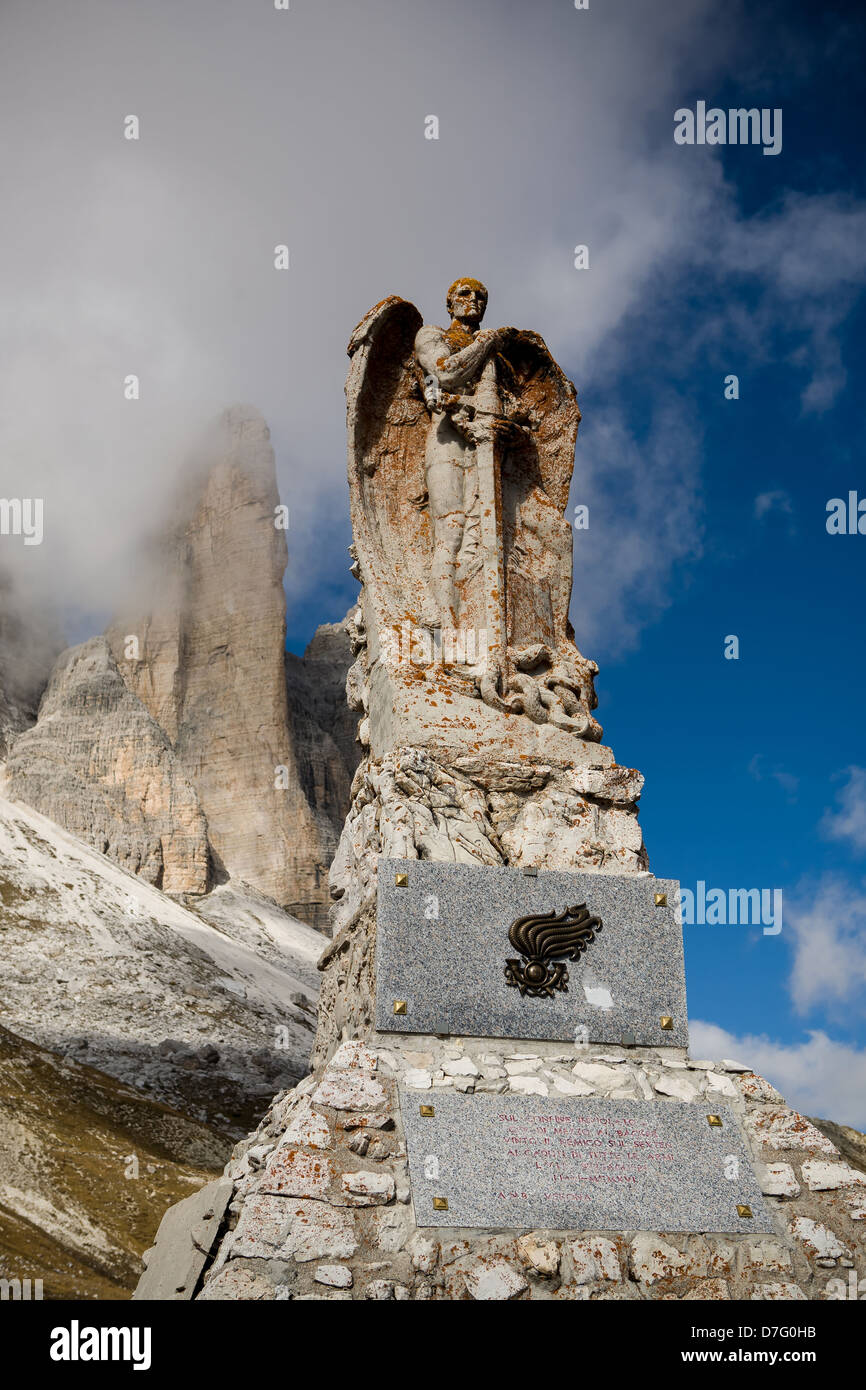 Dolomite Alps, Italy, Europe, Drei Zinnen area at Fall Stock Photo