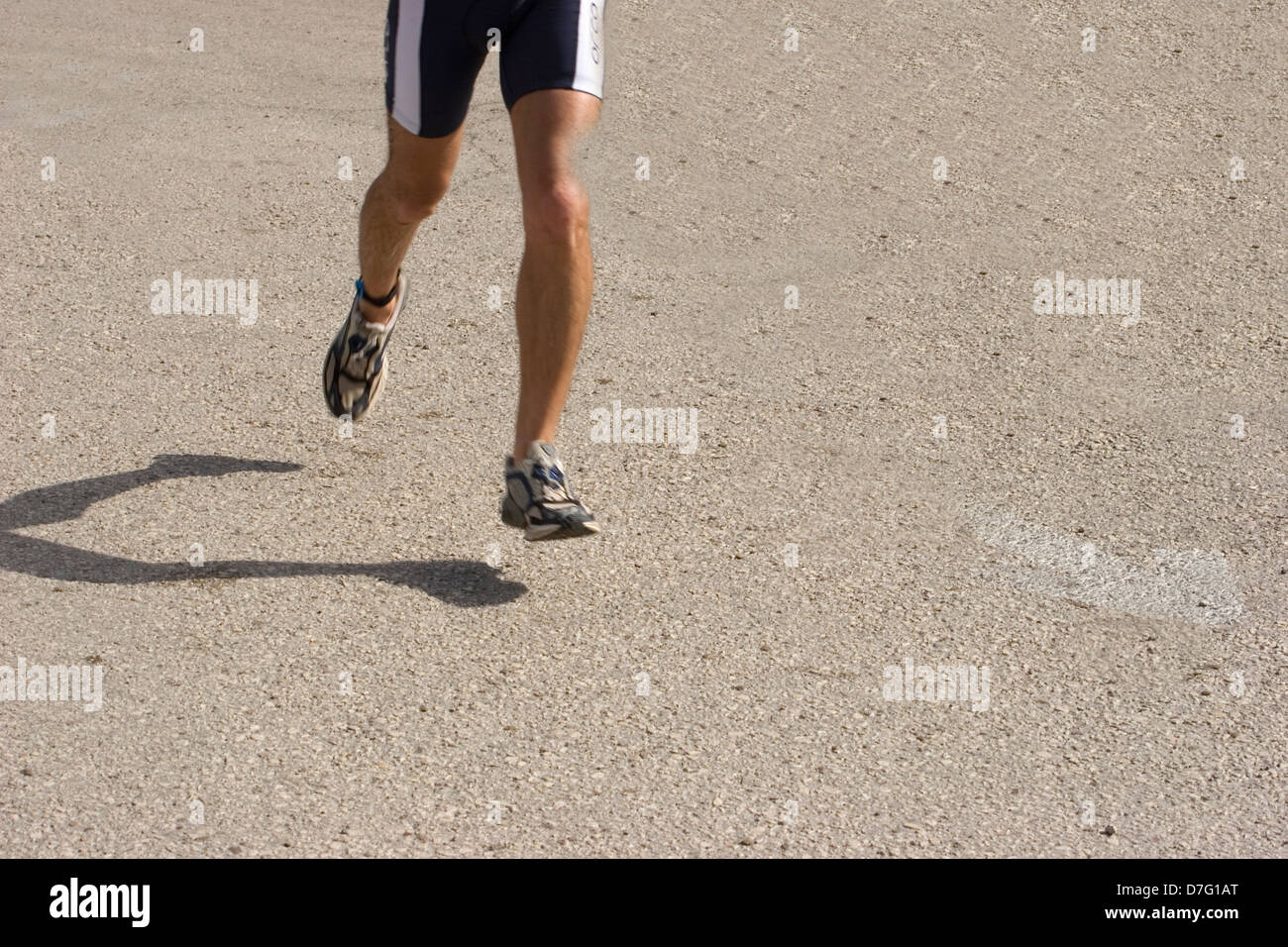 runner competing in triathlon Stock Photo Alamy