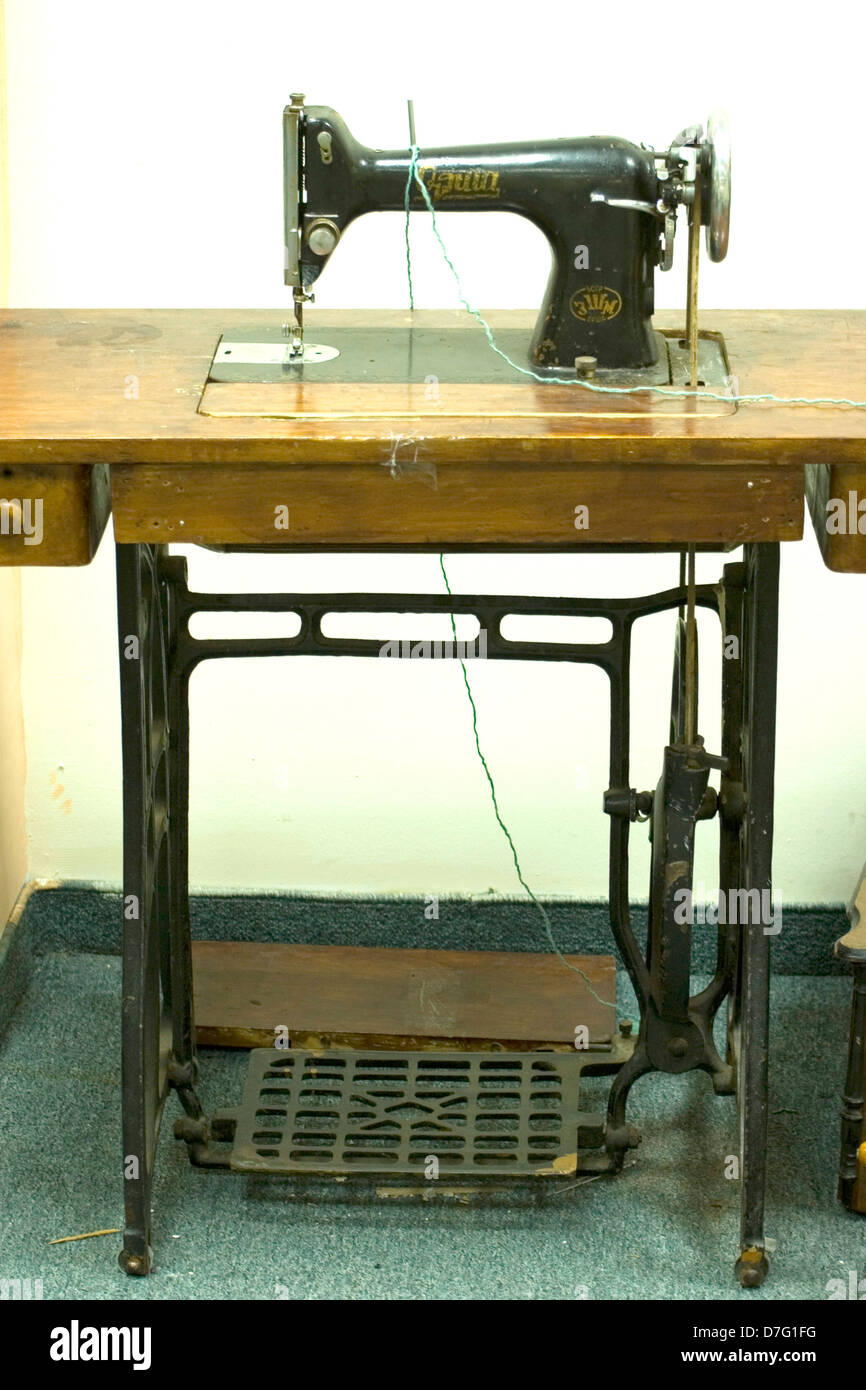 Russian made sewing machine Stock Photo Alamy