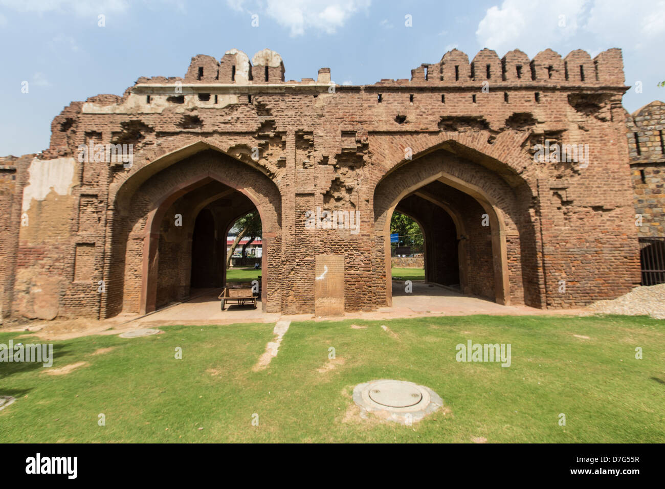 Inscription outside of Kashmere Gate, Old Delhi, India Stock Photo Alamy