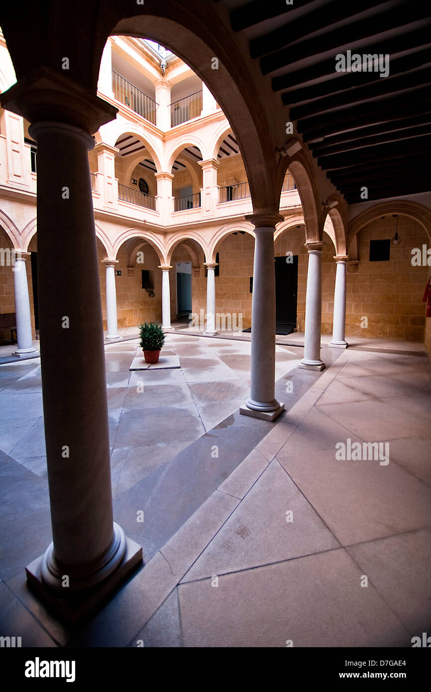 Courtyard in the Municipal Museum of Alcalá la Real, Spain Stock Photo