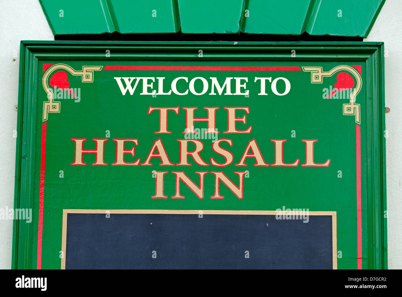 The Hearsall Inn pub sign, Chapelfields, Coventry, UK Stock Photo