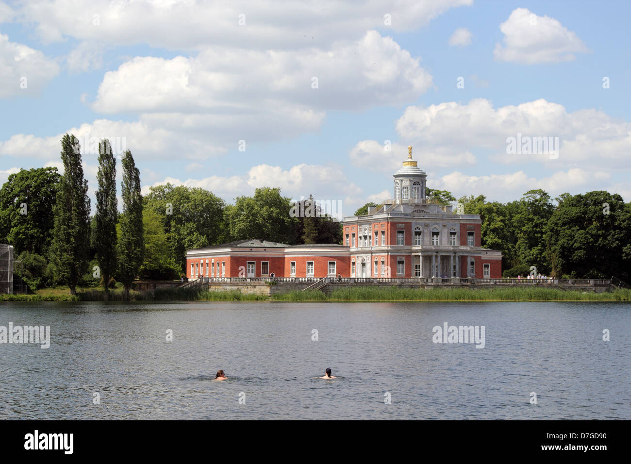 Potsdam Neuer Garten Marmorplais Heiliger See Stock Photo