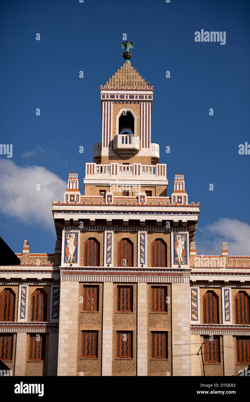former company building Edificio Bacardi in Havana, Cuba, Caribbean Stock Photo