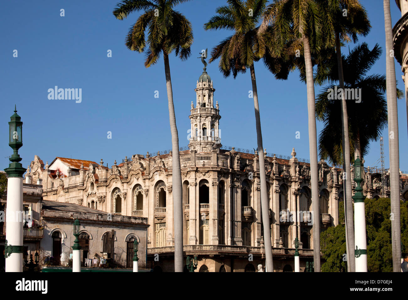 the theatre Gran Teatro de La Habana in Havana, Cuba, Caribbean Stock Photo