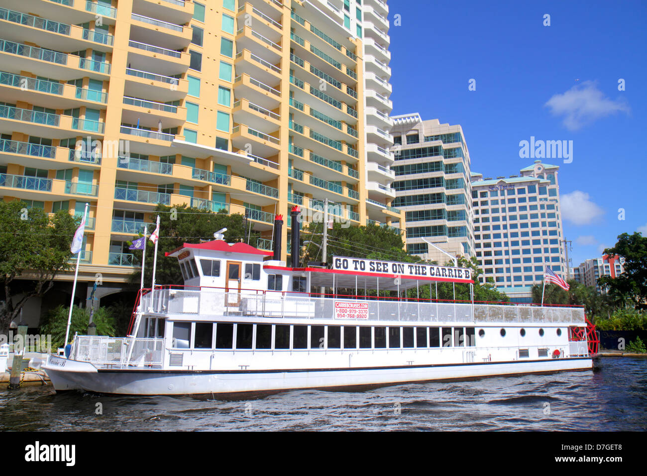Ft. Fort Lauderdale Florida,New River,city skyline,condominium