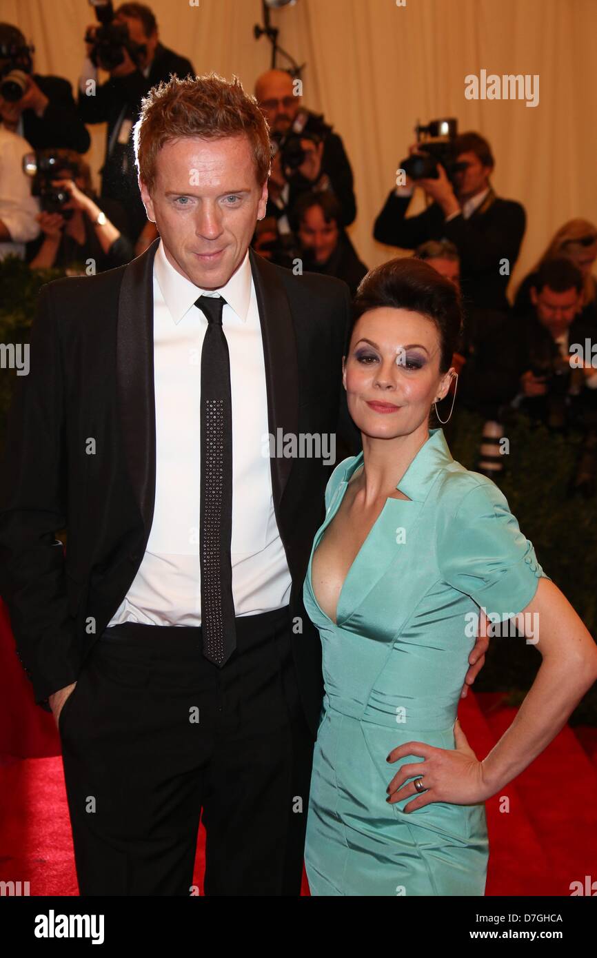 Helen McCrory and Damian Lewis arrive at the Costume Institute Gala for the 'Punk: Chaos to Couture' exhibition at the Metropolitan Museum of Art in New York City, USA, on 06 May 2013. Photo: Luis Garcia Stock Photo