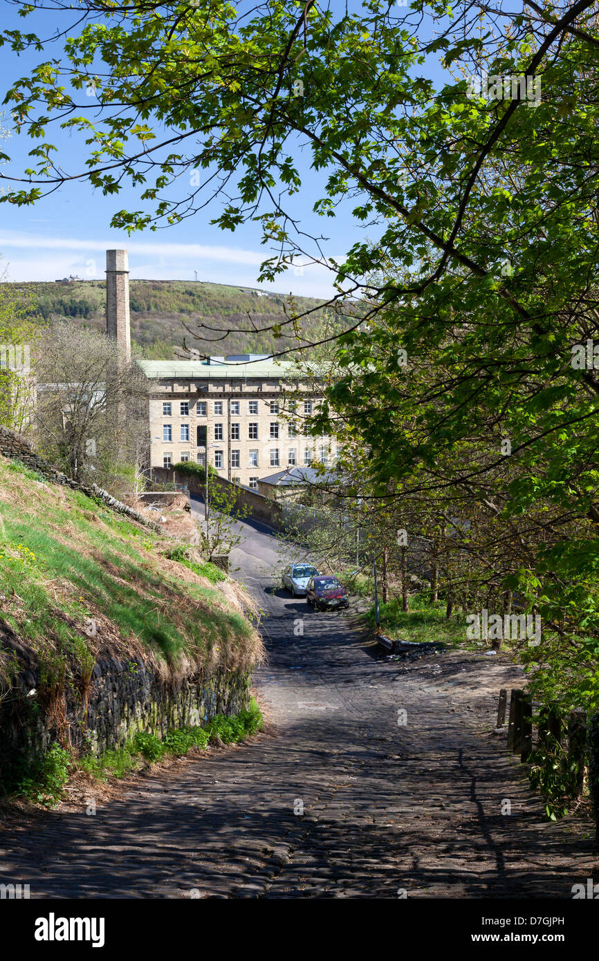 Dean Clough mills, Halifax, West Yorkshire Stock Photo Alamy