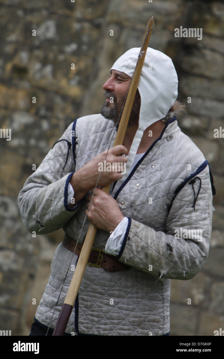 Performers At A Medieval Pageant Wearing Medieval Costume Stock Photo 