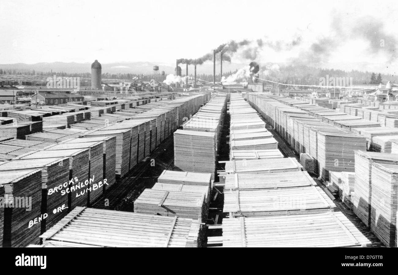 Brooks Scanlon Lumber Company, Bend, Oregon Stock Photo Alamy